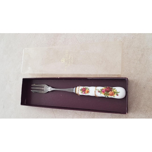 15 - Royal Crown Derby Floral Pattern Sweet Dish (Approx. 16 x 10.5cm) Together with Royal Albert 'Old Co... 