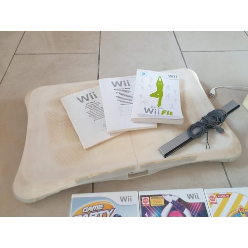 107 - Nintendo Wii (Model No. RVL-101) with 2 x Controllers, Stand / Docking Station, Wii Balance Board (R... 