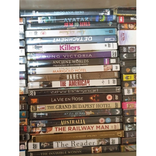 129 - Large Collection of Assorted DVDs and Some CDs