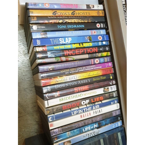 129 - Large Collection of Assorted DVDs and Some CDs