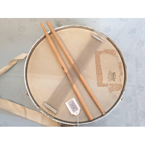 165 - Drum with Drum Sticks (Ø: 37cm, H: 16cm)