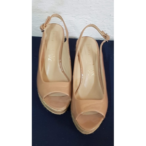 187 - Nude and Black Summer Platform Shoes (Autograph and Your Feet Look Gorgeous) (Both Size 37, UK 4)