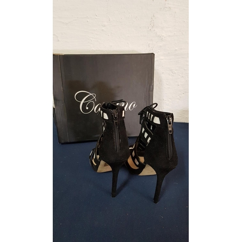 188 - Black / White and Nude Summer Ladies Shoes (Carano and Rafaella Belgini) (Size 36)