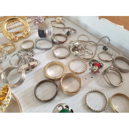 194 - Large Collection of Assorted Costume Jewellery / Faux Biloux, Incl. Rings, Necklaces, Bracelets, Bro... 