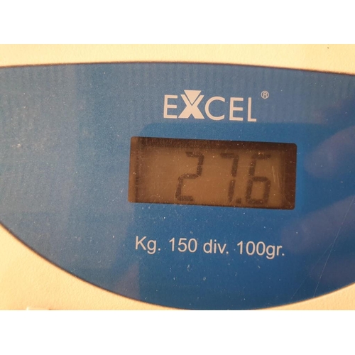 239 - Collection of Home Item; 'Excel' Digital Bathroom Scales (Tested & Working), Car Hair Dryer, Camping... 