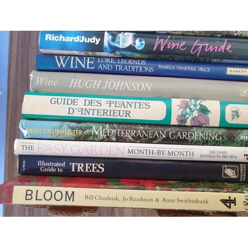 246 - Collection of Hard Back Books on Cooking, Wine, Gardening & Trees, etc