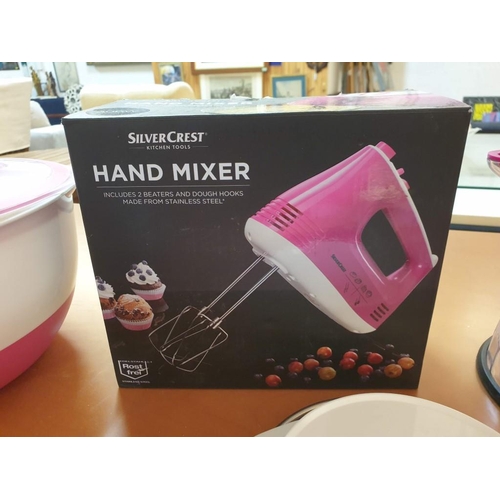 273 - Box of Kitchen / Baking Items; Silvercrest Multi-Blender (SSZ 500 A1), Silvercrest Hand Mixer in Box... 