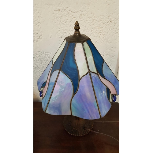 287 - Pair of Tiffany Style Table / Side Lamps (2)