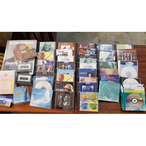 318 - Large Collection of Jazz, Music (CD) and Others Together with Retro Tapes