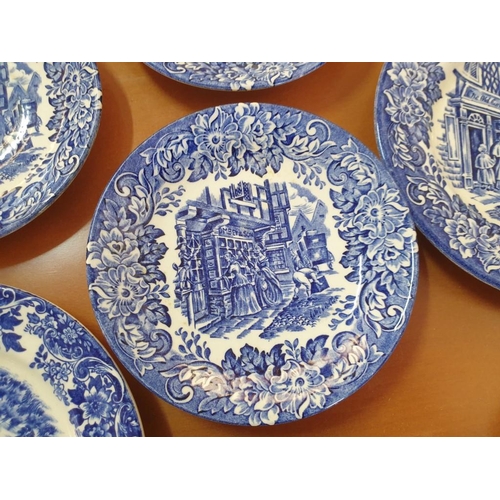 342 - Collection of 26 - Piece Blue & White Ironstone Tableware and 6 x Brown Bowls and 2 x Blue and White... 