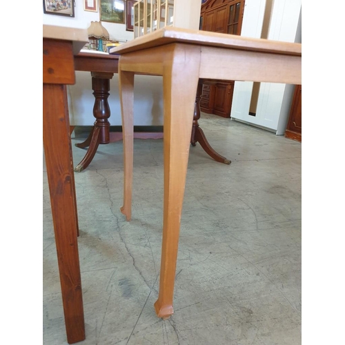 343 - Kitchen / Dinning Table (W:131cm x D:75cm x H:77cm) and Occasional Side Table (W:76cm x D:41cm x H:7... 