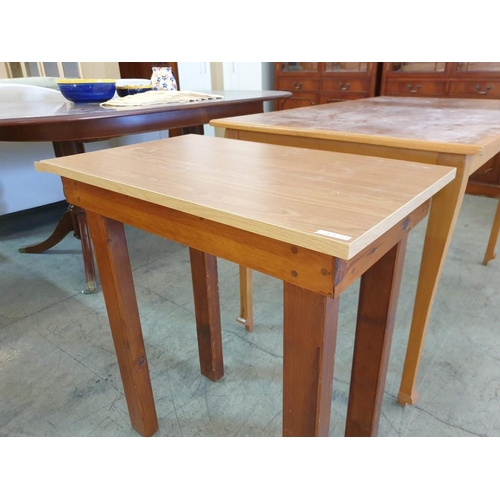 343 - Kitchen / Dinning Table (W:131cm x D:75cm x H:77cm) and Occasional Side Table (W:76cm x D:41cm x H:7... 