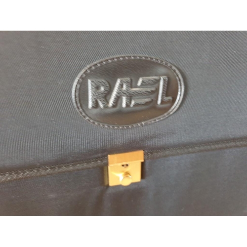 365 - 'Rael' Black Colour Pilots / Document Bag with Combination (000,000), (Approx. 48 x 22 x 33cm)