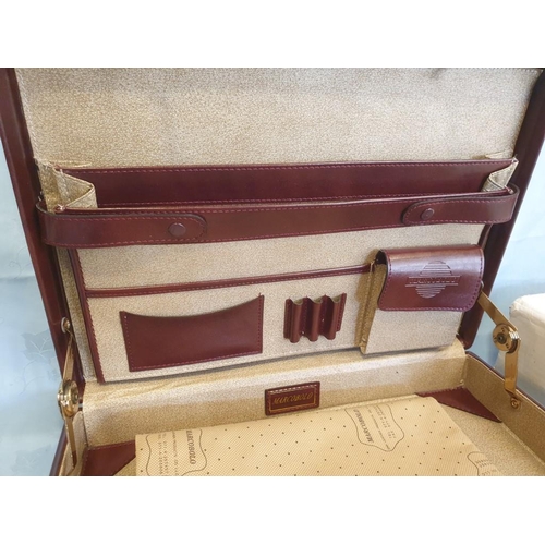 368 - 'Marcobolo' Brown Leather Suitcase (Model: A-9102), Unused