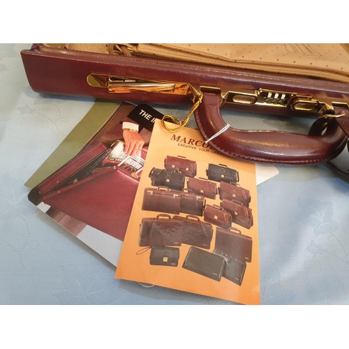 368 - 'Marcobolo' Brown Leather Suitcase (Model: A-9102), Unused