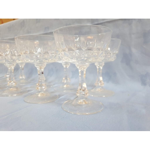 94 - Set of 10 x Crystal Glasses