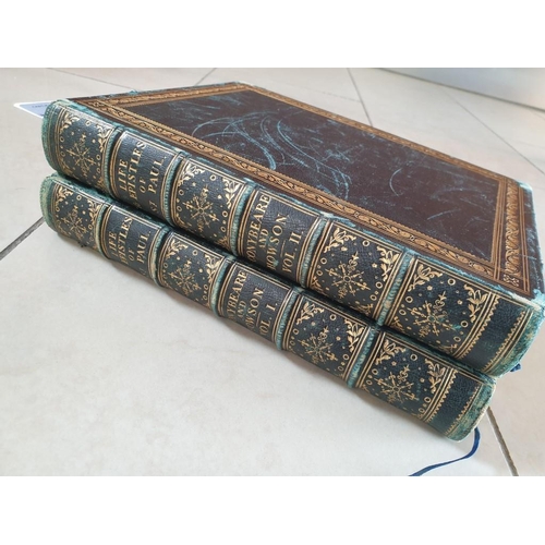 99 - 2 x Antique Books; The Life and Epistles of St. Paul', Volume I and II (1864), by Rev. W.J. Conybear... 