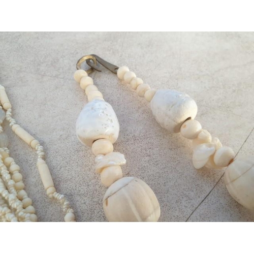 196 - 2 x Handmade Shell and Bead Necklaces (2)