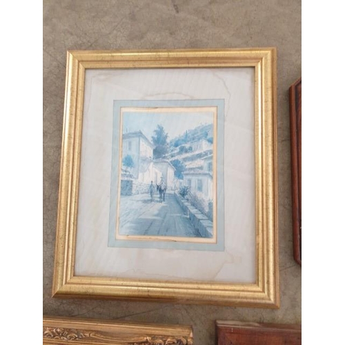 232 - Collection of 7 x Vintage Prints and Wooden Frames (7)