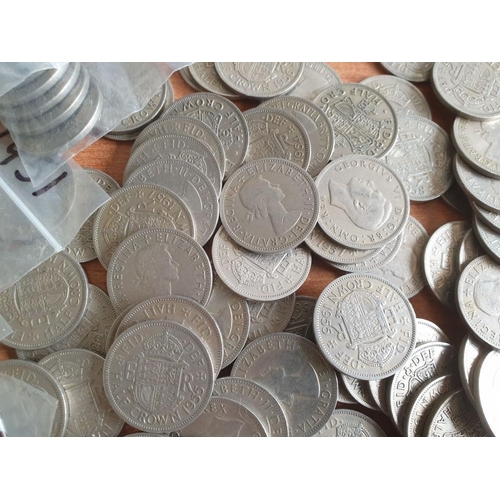 215 - Large Collection of British Half-Crown Coins (Post-1947), (Total Weight Approx. 3.4kg)