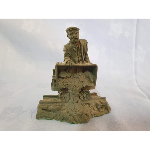 423 - Figurine of Welsh Coal Miner (12cm)