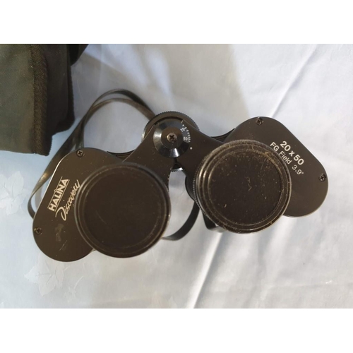 69 - Pair of 20 x 50 Halena Binnoculars in Case