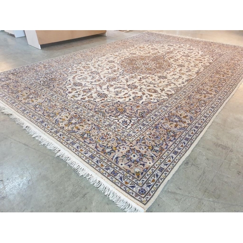 300B - Large Hand Woven Persian Silk & Wool Carpet (Approx. 3.6 x 2.4m)