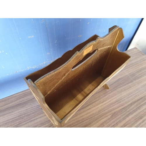 63 - Vintage Metallic Finish, Decorative Magazine Rack from Italy
