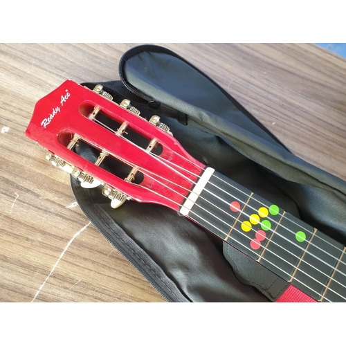 94 - 'Ready Ace' Acoustic Guitar (Model: AG-36N, Overall: 82cm) in Soft Carry Case, Together with Red Met... 