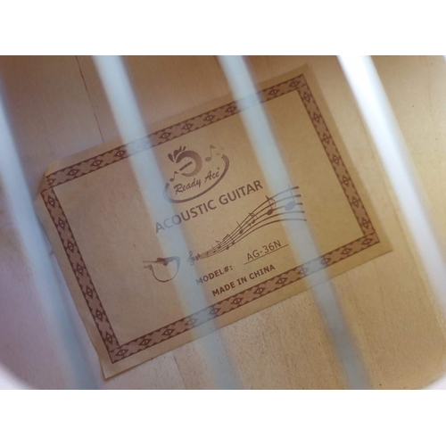 94 - 'Ready Ace' Acoustic Guitar (Model: AG-36N, Overall: 82cm) in Soft Carry Case, Together with Red Met... 