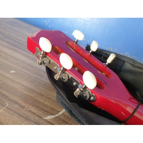 94 - 'Ready Ace' Acoustic Guitar (Model: AG-36N, Overall: 82cm) in Soft Carry Case, Together with Red Met... 
