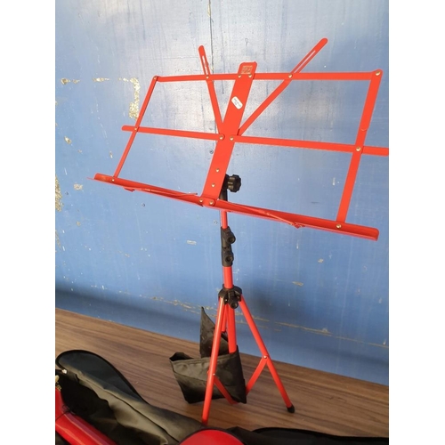 94 - 'Ready Ace' Acoustic Guitar (Model: AG-36N, Overall: 82cm) in Soft Carry Case, Together with Red Met... 