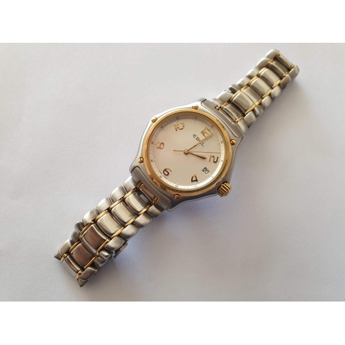 99 - Ebel '1911' Stainless Steel & 18ct Gold Two-Tone Gents Wrist Watch (Model: 1187241) with Silver Arab... 