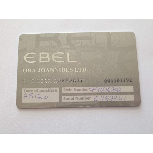 99 - Ebel '1911' Stainless Steel & 18ct Gold Two-Tone Gents Wrist Watch (Model: 1187241) with Silver Arab... 