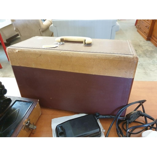 76 - Vintage Singer Sewing Machine, (Model: 99K, Circa 1957) in Case with Manual, Spare Needles, Accessor... 