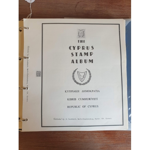 36 - 'The Cyprus Stamp Album' by 'Mittel-Ost-Marken' and Published by H. Farahbaksh, Berlin, Germany; Blu... 