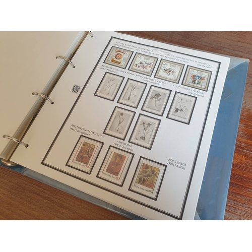 36 - 'The Cyprus Stamp Album' by 'Mittel-Ost-Marken' and Published by H. Farahbaksh, Berlin, Germany; Blu... 