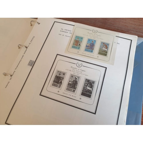 36 - 'The Cyprus Stamp Album' by 'Mittel-Ost-Marken' and Published by H. Farahbaksh, Berlin, Germany; Blu... 