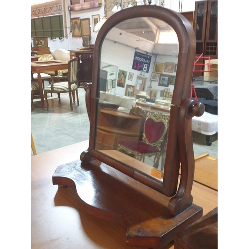 7 - 2 x Victorian Dressing Table Swing Mirrors, One with 2 x Drawers (Nb. A/F: Require Some Restoration)... 