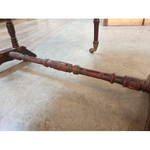 103 - Antique Sutherland / Small Drop-Leaf Table with Turned Legs, (Approx. 61 x 72 x 60cm Opened)