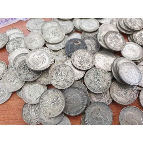 189 - Collection of Silver (.500) British One Shilling Coins (1920-1946), (Total Weight Approx. 3.8kg)