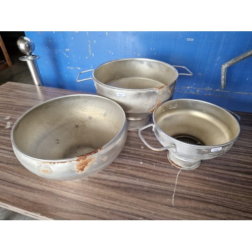 194 - Vintage Galvanised Metal Rose Water Maker, (Approx. H: 65cm), Together with Galvanised Container, an... 