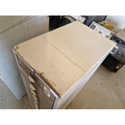 348 - Metal 13-Drawer Storage Unit, (Approx. 33 x 50 x 114cm)