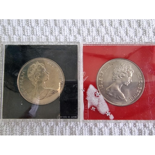 88 - Collection of 7 x Proof Coins; Isle of Man: 1978 Manx Cat One Crown, 1975 Twenty Five Pence, 1967 Ho... 