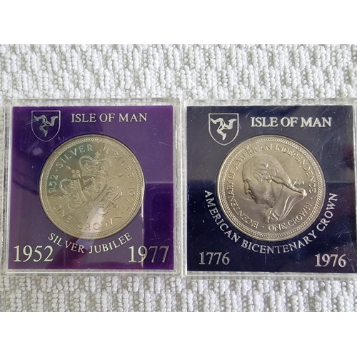 88 - Collection of 7 x Proof Coins; Isle of Man: 1978 Manx Cat One Crown, 1975 Twenty Five Pence, 1967 Ho... 