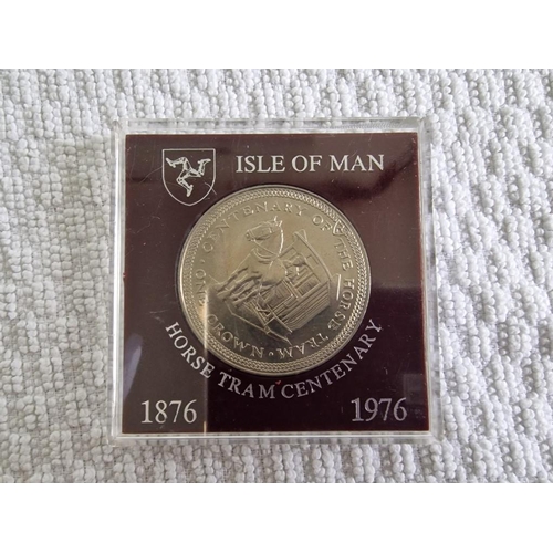 88 - Collection of 7 x Proof Coins; Isle of Man: 1978 Manx Cat One Crown, 1975 Twenty Five Pence, 1967 Ho... 