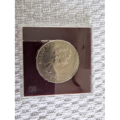 88 - Collection of 7 x Proof Coins; Isle of Man: 1978 Manx Cat One Crown, 1975 Twenty Five Pence, 1967 Ho... 