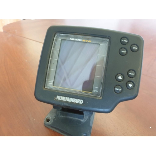 698 - Humminbird Wide Eye M Fish Finder, Together with Box of Fishing Accessories (Reels & Weights), Untes... 