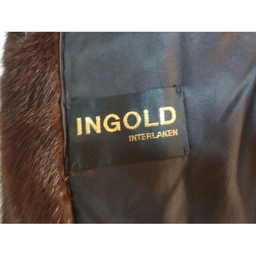 701 - 'Ingold Interlaken' Mink Fur Jacket (L:108cm, Sleeve L:52cm)
