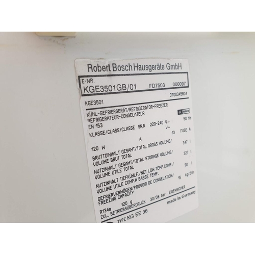 672 - Bosch Fridge Freezer, White Colour, (Model: KGE3501GB/01), (Approx. 60 x 60 x 195cm)
